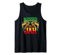 Rasta Lion, Blessed by Jah, African Style Tank Top