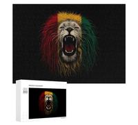 Rasta Lion Jamaican Puzzles Customized Challenging Gifts for Adults 300/500/1000 Piece