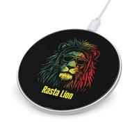 Rasta Lion Wireless Charger with USB Cable Portable Wireless Charging Pad Compatible with iPhone Galaxy Series