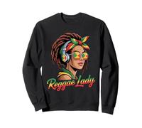 Rasta Reggae Lady Jamaica Rastafari Roots Jamaican Music Sweatshirt