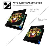 Rasta-Reggae-Lion Case Compatible for ipad Pro/2016 ipad Pro (9.7in) Tablet Cases Stand Protective Cover with Sleep/Wake