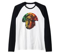 Rasta Reggae Lion Rasta Roots Lion of Judah Reggae Music Raglan Baseball Tee