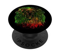 Rasta Reggae Lion Rastafari Lion Of Judah Reggae Music PopSockets Swappable PopGrip
