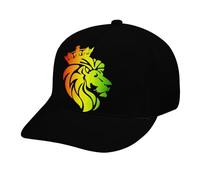 Rasta-Reggae-Lion Unisex Baseball Cap Fashion Trucker Dad Cap Sun Hats Sport Cap for Men Women Black-style