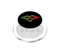 Rasta Reggae Music Jah Bless Up Hand Heart Rastafari PopSockets PopGrip for MagSafe