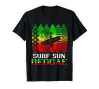 Rasta Reggae Music Jamaica Rastafari Roots Jamaican Surf Value Graphic T-Shirt