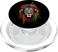 Rasta Reggae Music Lion Of Judah Rastafari Pride Jamaika Jah PopSockets PopGrip for MagSafe