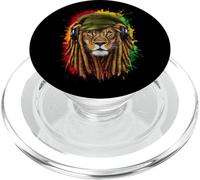 Rasta Reggae Music Lion Of Judah Rastafari Pride Jamaika Jah PopSockets PopGrip for MagSafe