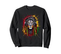 Rasta Reggae Music Lion Of Judah Rastafari Pride Jamaika Jah Sweatshirt