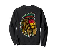 Rasta Reggae Music Lion Of Judah Rastafari Pride Jamaika Jah Sweatshirt