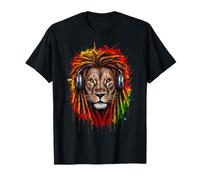Rasta Reggae Music Lion of Judah Rastafari Pride Jamaika Jah T-Shirt
