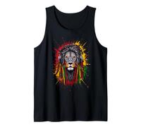 Rasta Reggae Music Lion of Judah Rastafari Pride Jamaika Jah Tank Top