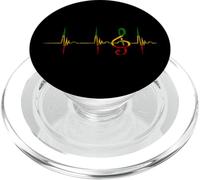 Rasta Reggae Music Note Rastafari Roots Heartbeat EKG Pulse PopSockets PopGrip for MagSafe