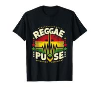 Rasta Soundwave Design - Reggae Pulse Energy for Rhythm Love T-Shirt