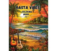 Rasta Vibes Adult Coloring Book for Women and Men: Mandala Patterns & Reggae Scenes and Culture: Reggae Rhythms & Mandalas - Adult Coloring Books for ... of Jamaican Charm 80 pg single sided 8.5 x 11
