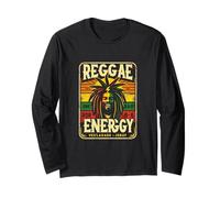 Rasta Vibes Design - Reggae Power and Cultural Energy Art Long Sleeve T-Shirt