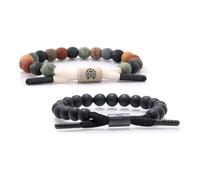 Rastaclat Braided Bracelet Multi-Packs for Men and Women - Originals Collection | Adjustable Stackable Friendship Bracelets Braided by Hand, Medium/Large 6-7.5 Inches, Wood, no gemstone