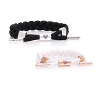 Rastaclat Braided Couples Bracelets for Women and Men | Adjustable Stackable Bracelets Braided by Hand | Great Gifts for Men, Women, Teens & Couples, 2 Pack (Small: 6-7 in. & Medium 7-8 in