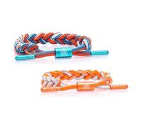 Rastaclat Braided Love & Couples Bracelets for Women and Men - I Love U Collection | Adjustable Stackable Bracelets Braided by Hand | Great Gifts for Men, Women, Teens & Couples, 2 Pack (Small/Large