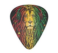 Rastafarian Lion 12-Pack Guitar Picks, Includes Thin, Medium & Heavy Gauges 3 Sizes for Guitar Electric Acoustic Picks