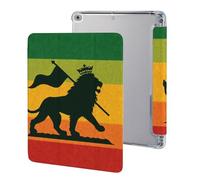 Rastafarian Lion Reggae Music Tablet Case Compatible for IPAD 2017/2018/Air1/Air2 (9.7in) Protective Cases Cover Stand Covers