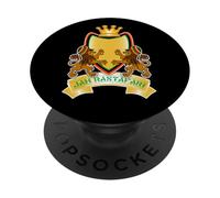 Rastafarian Lions Roots Reggae Crest PopSockets Adhesive PopGrip
