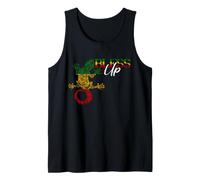 Rastafarian Lizard Bless Up Jamaica Reggae Flag Rasta Reggae Tank Top