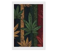 Rastafarian Weed1 Leaf Adults Diamond 5D Painting Kit Square Drill DIY Art Craft Wall Decor