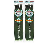 Rastafri Amazon 3X Braid 54 Inch Pre-Stretched [Pack of 2] (Bt1B/Jungle) Green
