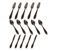 Rastapulz 15 Pcs Knife Spoon Fork Kitchen Cabinet Closet Drawer Pull Handles Knobs 3-Inch Center to Center Bronze