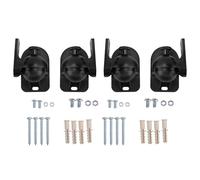 Rastapulz 4PCS Universal Speaker Wall Mount Bracket Ceiling Stand Clamp with Adjustable Swivel and Tilt Angle Rotation