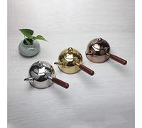 Rastapulz 500Ml Single Handle Water Kettle Induction Samll Coffee Milk Tea Pot 304 Stainless Steel Outdoor Water Boiler Drinkware Gas Silver