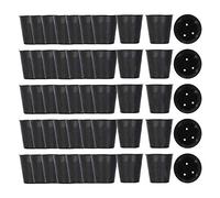 Rastapulz 500Pcs Nursery Pot Plastic Plant Propagation Container Grow Bag Garden Supplies 8cmX8cm