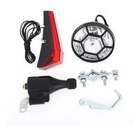 Rastapulz Bike Light Bicycle Motorized Bike Friction Generator Dynamo Headlight Tail Light Kit 6V 3W Bike Accessories