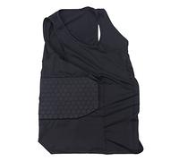 Rastapulz Men's Rib Protector Padded Vest Compression Shirt Training Vest with 3-Pad for Football Soccer Basketball Hockey Protective Gear L
