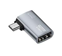 Rastapulz OTG Power Supplied Micro-USB to USB with Angle Design. Suitable for Tablet, TV (Left)