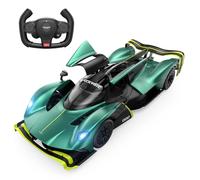RASTAR 1/14 Scale Aston Martin Valkyrie AMR Pro Remote Control Car, Aston Martin RC Super Model for Kids Boys Adults, Sparkling Green, Open Doors 2.4G