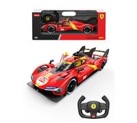 RASTAR 10110 1/14 Officially Licensed Ferrari 499P Racing RC Car Model with 2.4GHz Remote, 2-Speed Switch, Openable Doors, Independent Suspension, Working Lights & DIY Labels for Play & Display - Gift