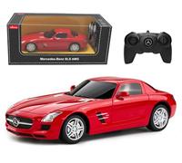RASTAR 40100 1/24 Officially Licensed Mercedes-Benz SLS AMG RC Car Model with 2.4GHz Remote Control & Independent Suspension for Play & Display - Ideal Gift for Car Lovers Ages 6+ - Red