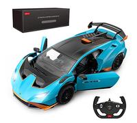 RASTAR Lamborghini RC Car Age 6+ 1:14 Lamborghini Huracán STO Remote Control Car Blue Toy Car