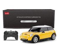 RASTAR Mini Cooper S Yellow 1:24 RC Toy Car, Remote Control Car, Kids gift