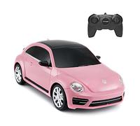 RASTAR Rc Beetle Volkswagen, 1:24 Scale Kids Remote Control Racing car, Pink Rc Toy Car for Kids Girls Toddlers.