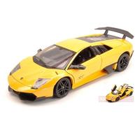 RASTAR SCALE MODEL COMPATIBLE WITH LAMBORGHINI MURCIELAGO LP670-4 SV 2009 YELLOW 1:24 RAT39300Y