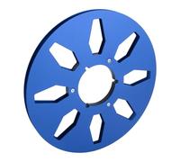 RASTKY 1/4 10.5 Inch Empty Tape Reel - Professional Nab Recording Takeup Reel with 8 Holes Wind (Blue)