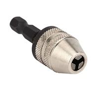RASTKY 1/4 Chuck Adapter Hex Shank Push Back for Drill Bit Electric Grinder, Strong Steel Construction, Suitable for Electric Tools