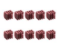RASTKY 10 Pcs/Set Stepper Motor Driver Heat Sink with Fast Heat Dissipation for 3D Printer TMC2100/TMC2208, Reliable Aluminum Design, Red Color