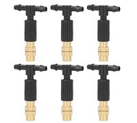 RASTKY 10 Set Durable Micro Garden Watering Spray Head Misting Nozzle for Irrigation System, Suitable for Public Green Space, Gardening, and Family Use, Pure Copper + Plastic, As Shown in The Picture
