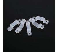 RASTKY 100 Pcs 10mm Silicone Holder ClipInstalling 3528 5050 1210 RGB LED Strip Lights - Versatile Light Clamp/Holder AccessorySecure Mounting and Easy Setup (10mm)