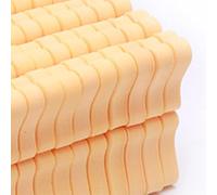 RASTKY 100 Pieces Soft Sponge Toe Separators for Manicure Pedicure, Flexible Toe Fixation and Separation for Nail Artists and Beginners, Skin-Friendly Material (Orange)