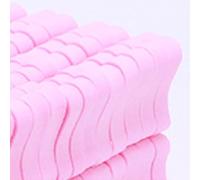 RASTKY 100 Pieces Soft Sponge Toe Separators for Manicure Pedicure, Flexible Toe Fixation and Separation for Nail Artists and Beginners, Skin-Friendly Material (Pink)
